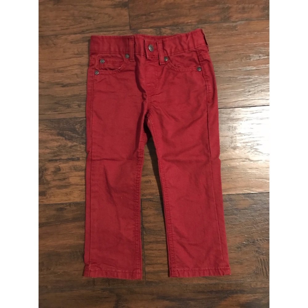 Toddler Boys Arizona Maroon Skinny Jeans 3T